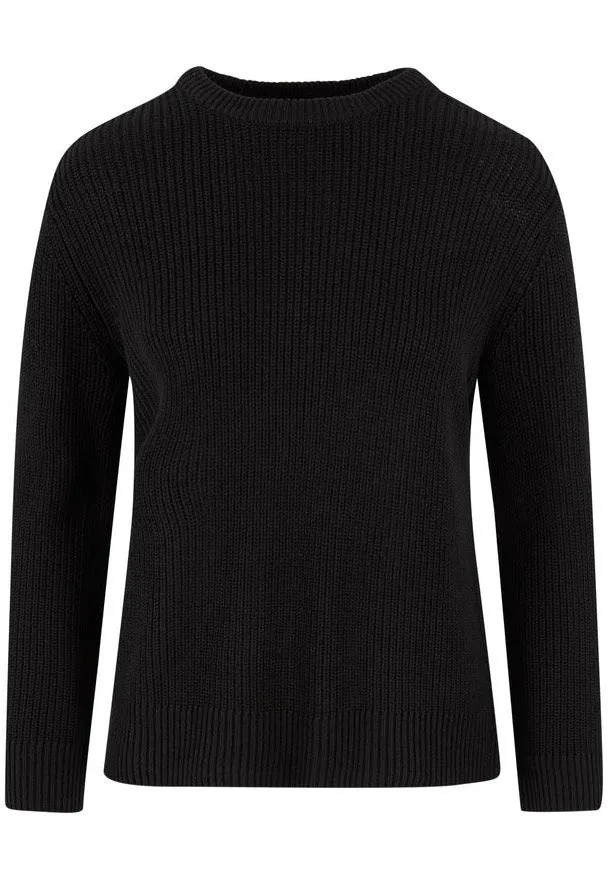 Urban Classics - Ladies Rib Knit Black - Pullover