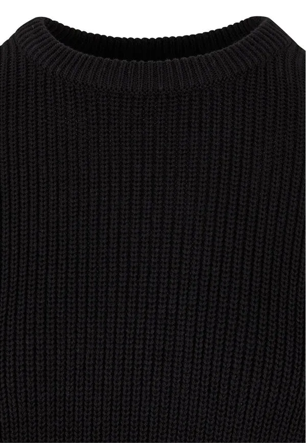 Urban Classics - Ladies Rib Knit Black - Pullover