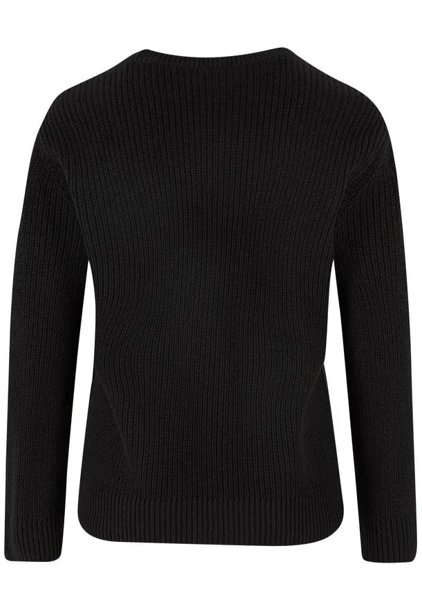 Urban Classics - Ladies Rib Knit Black - Pullover