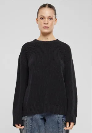 Urban Classics - Ladies Rib Knit Black - Pullover