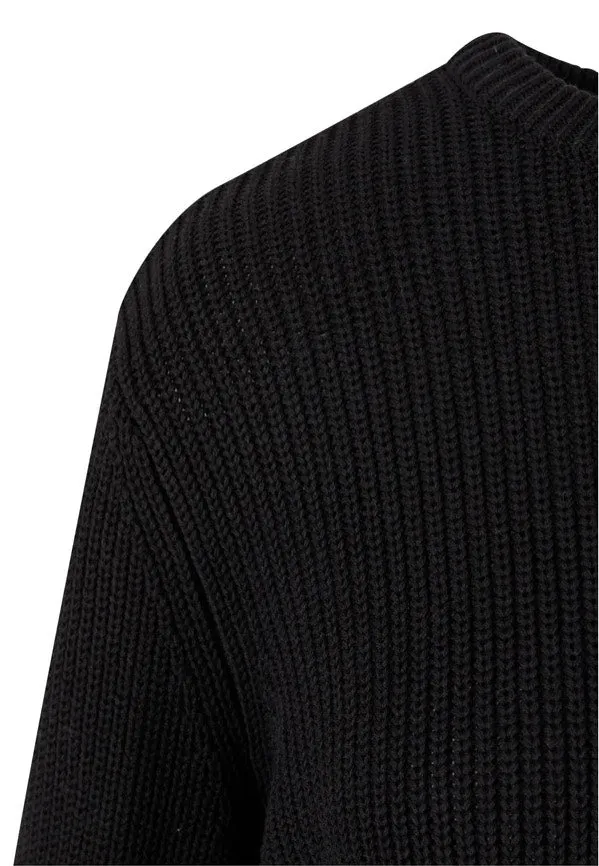 Urban Classics - Ladies Rib Knit Black - Pullover
