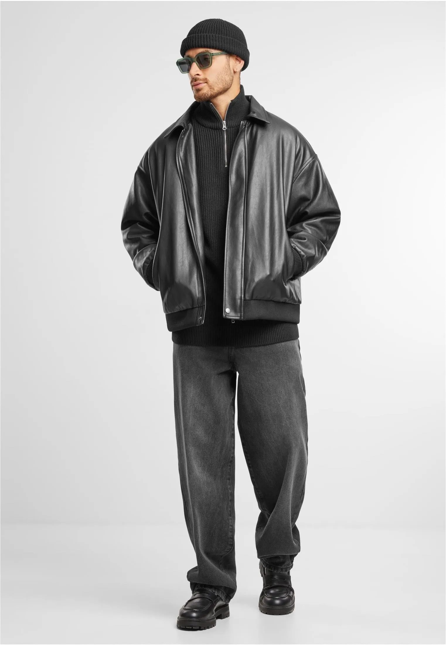 Urban Classics - Rib Basic Black - Pullover
