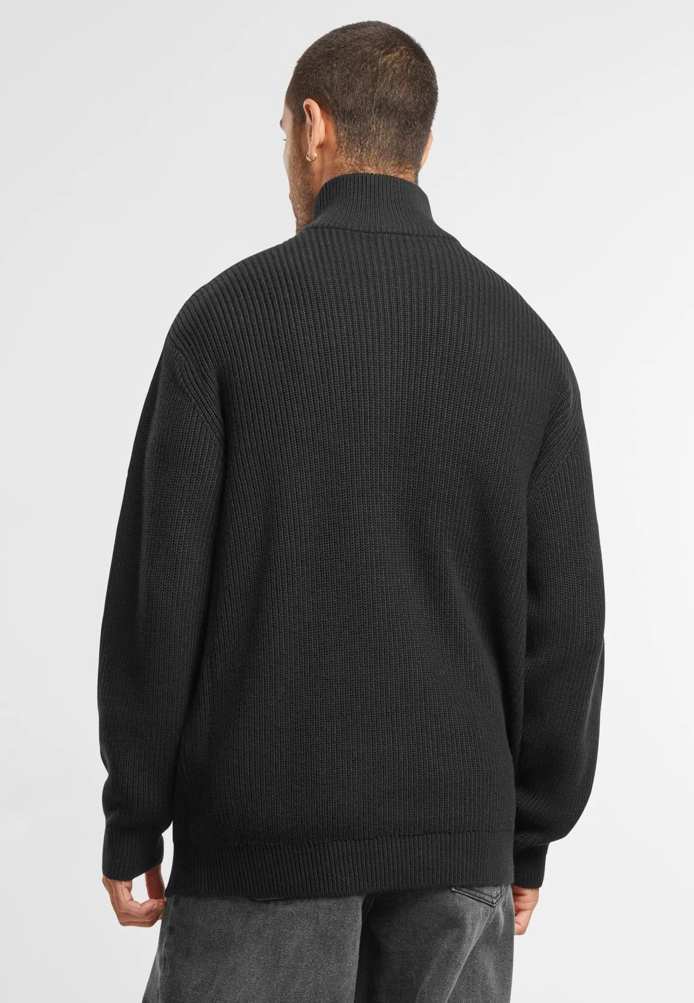 Urban Classics - Rib Basic Black - Pullover