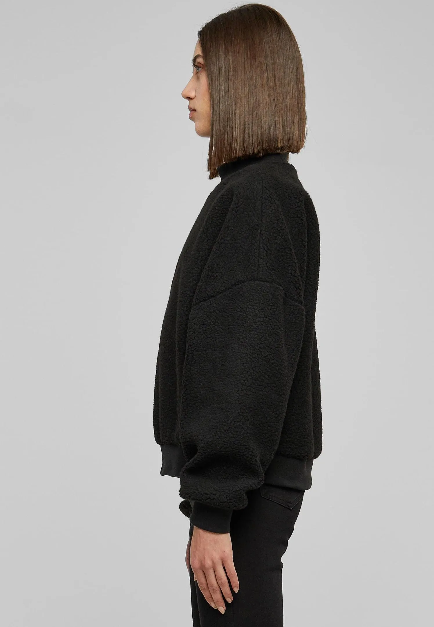 Urban Classics - Sherpa Crewneck Black - Pullover