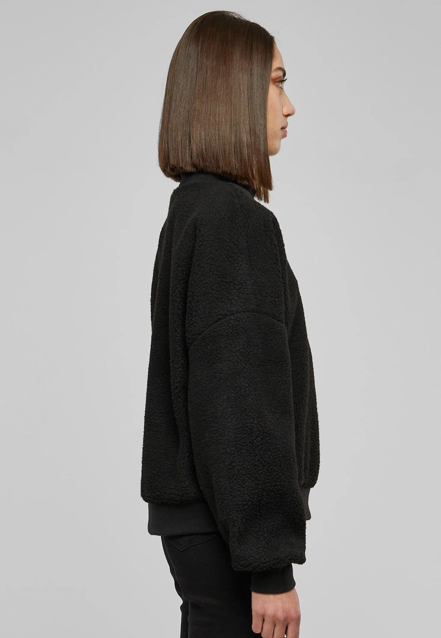 Urban Classics - Sherpa Crewneck Black - Pullover