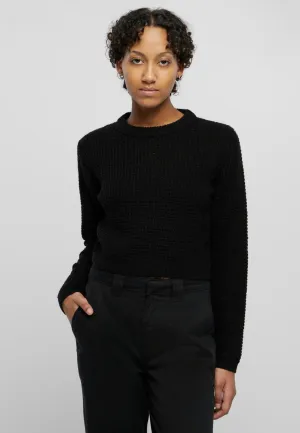 Urban Classics - Short Waffle Black - Pullover