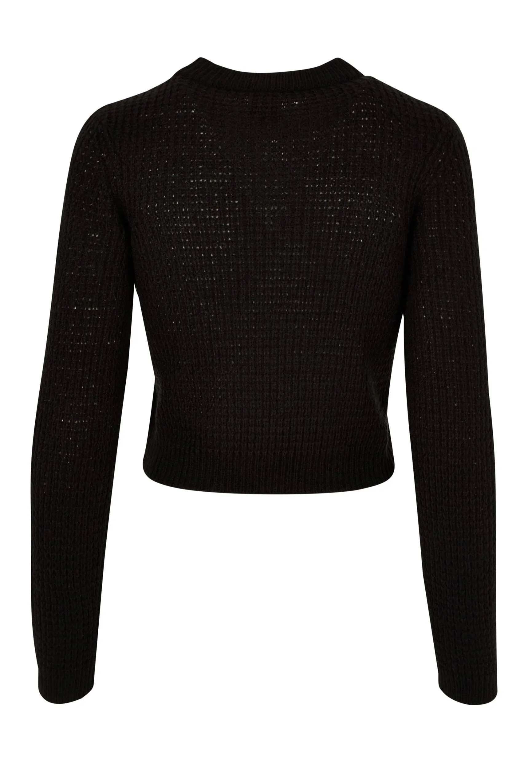 Urban Classics - Short Waffle Black - Pullover