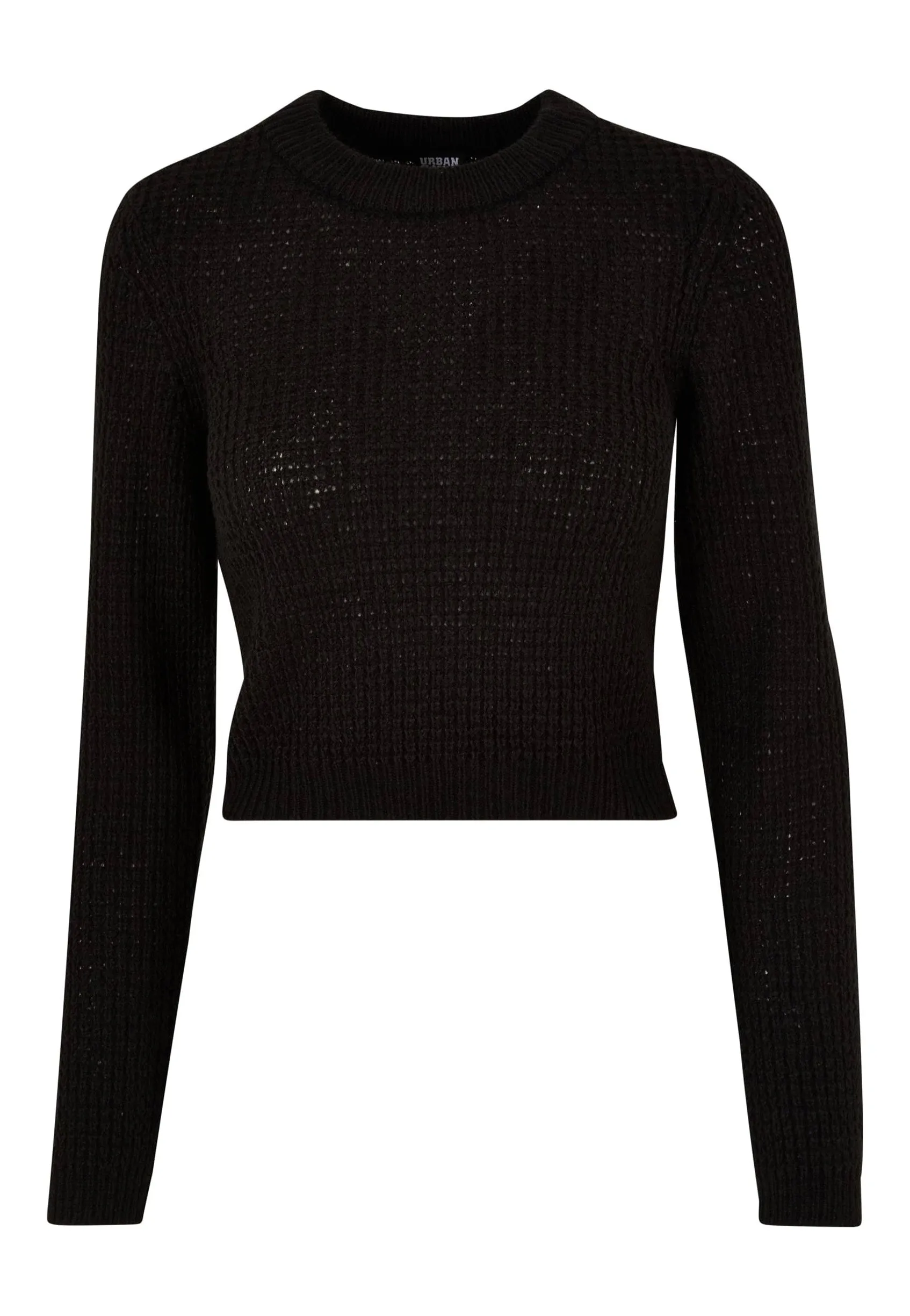 Urban Classics - Short Waffle Black - Pullover