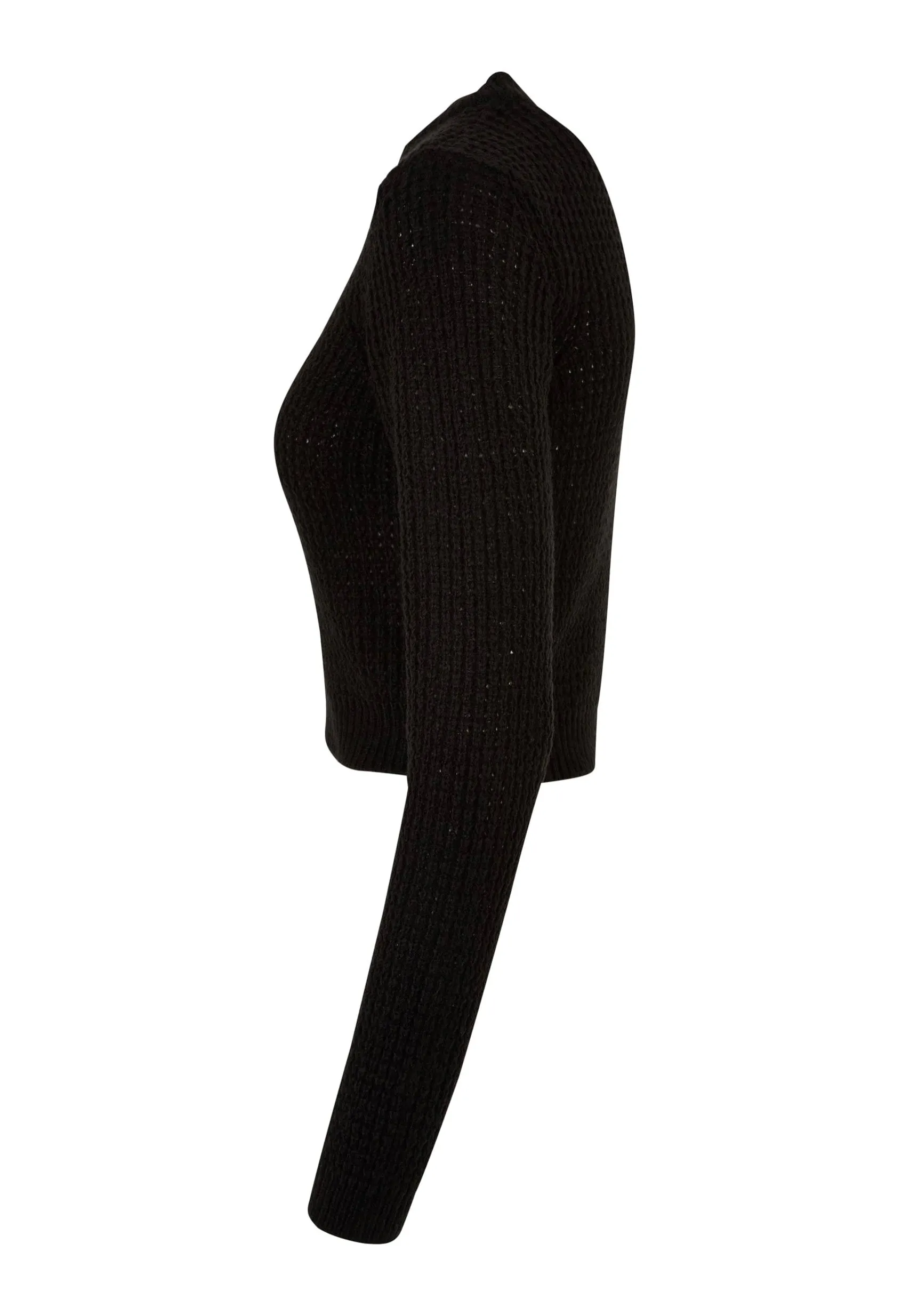 Urban Classics - Short Waffle Black - Pullover