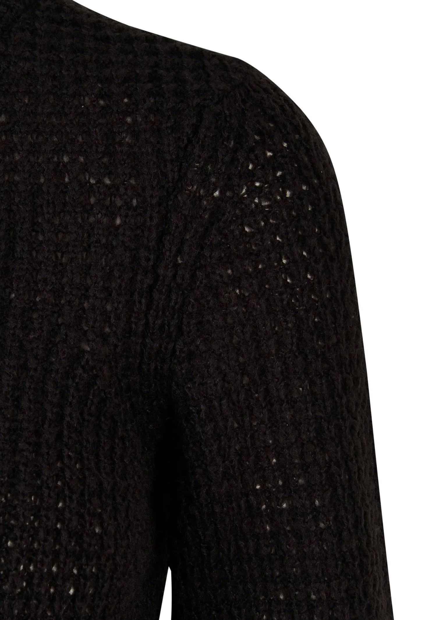Urban Classics - Short Waffle Black - Pullover