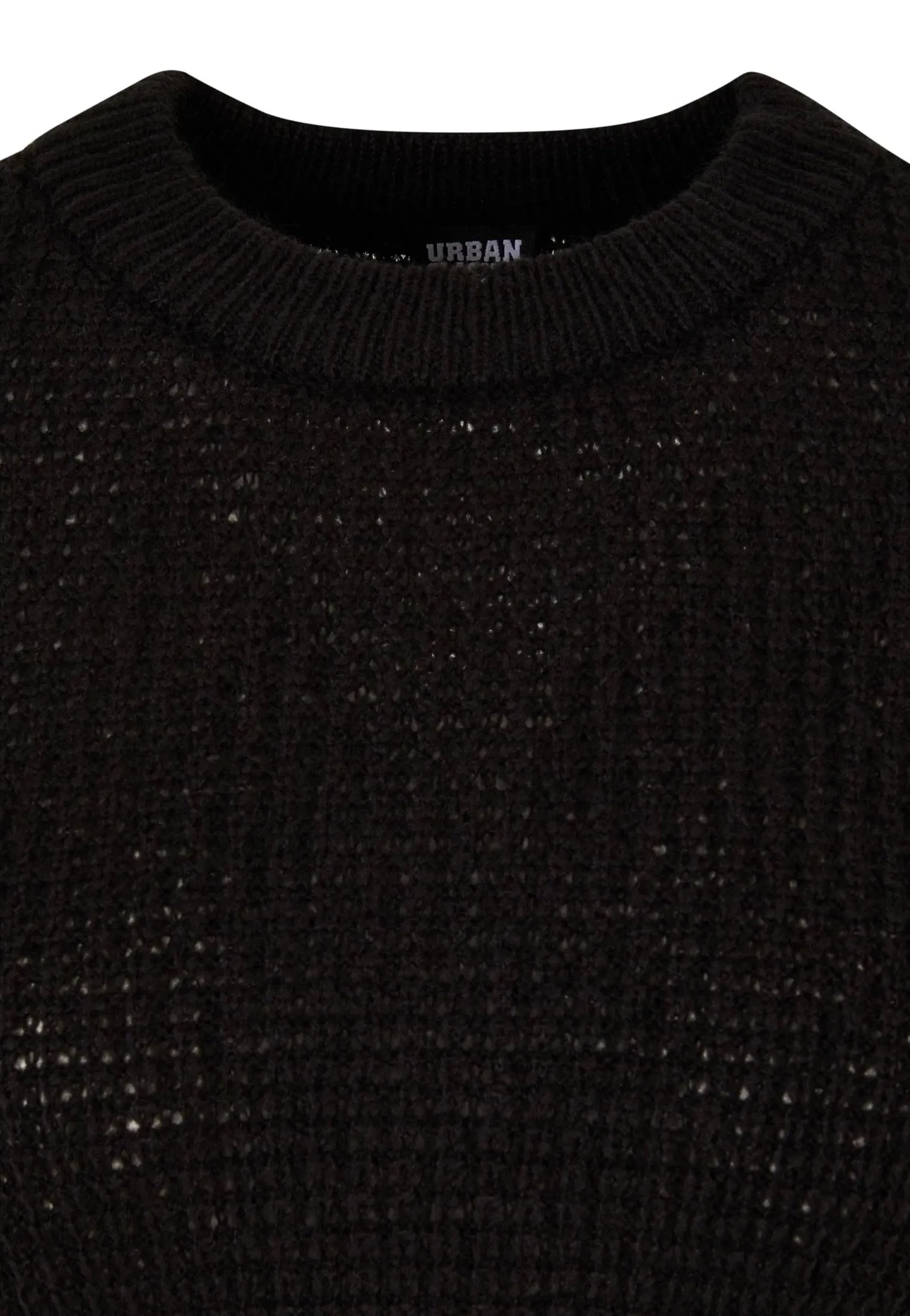 Urban Classics - Short Waffle Black - Pullover