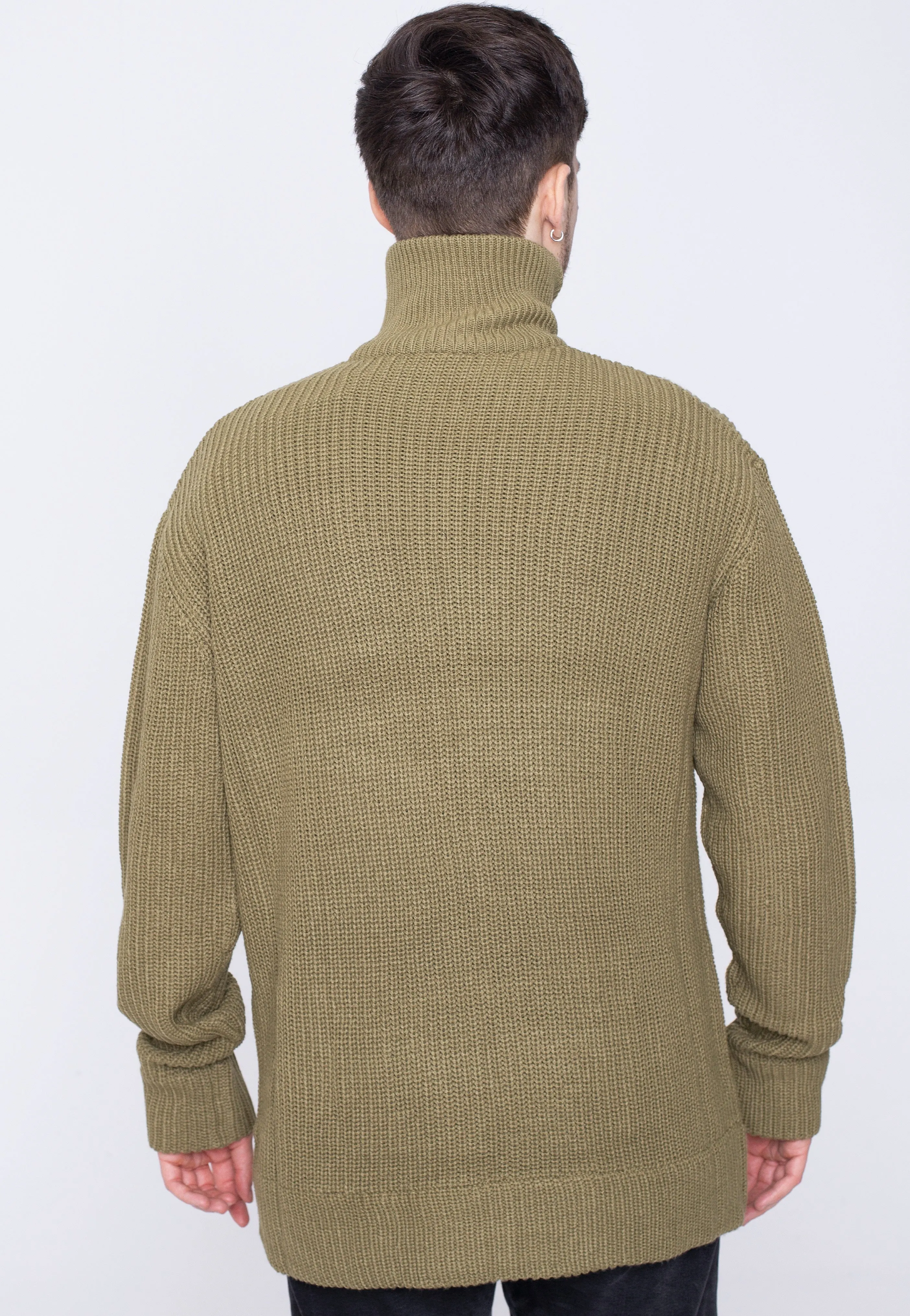 Urban Classics - Zip Tini Olive - Cardigan