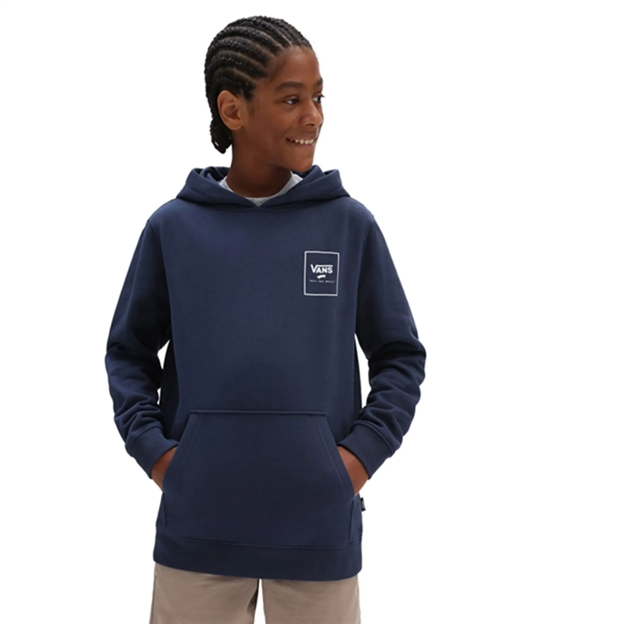 VANS Kids Print Box PO Hoodie Dress Blues Camo Flame