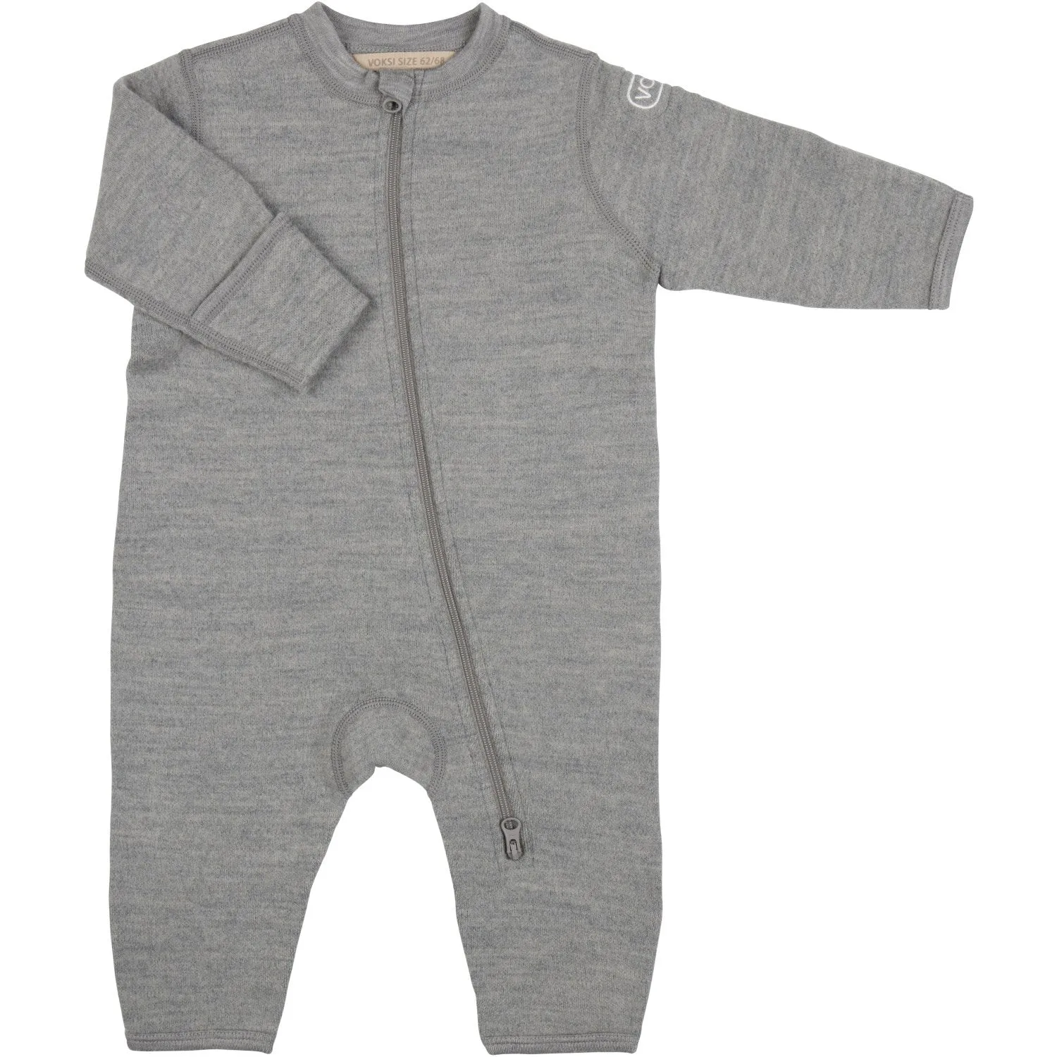 Voksi Melan Grey Wool Jumpsuit Fleece