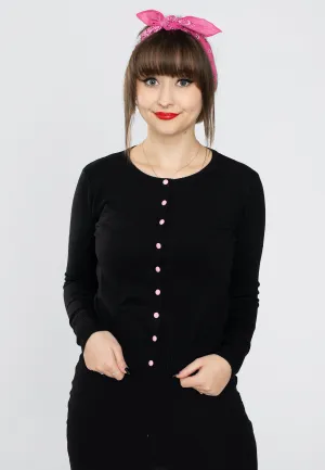 Voodoo Vixen - Dark Floral Emb Black - Cardigan