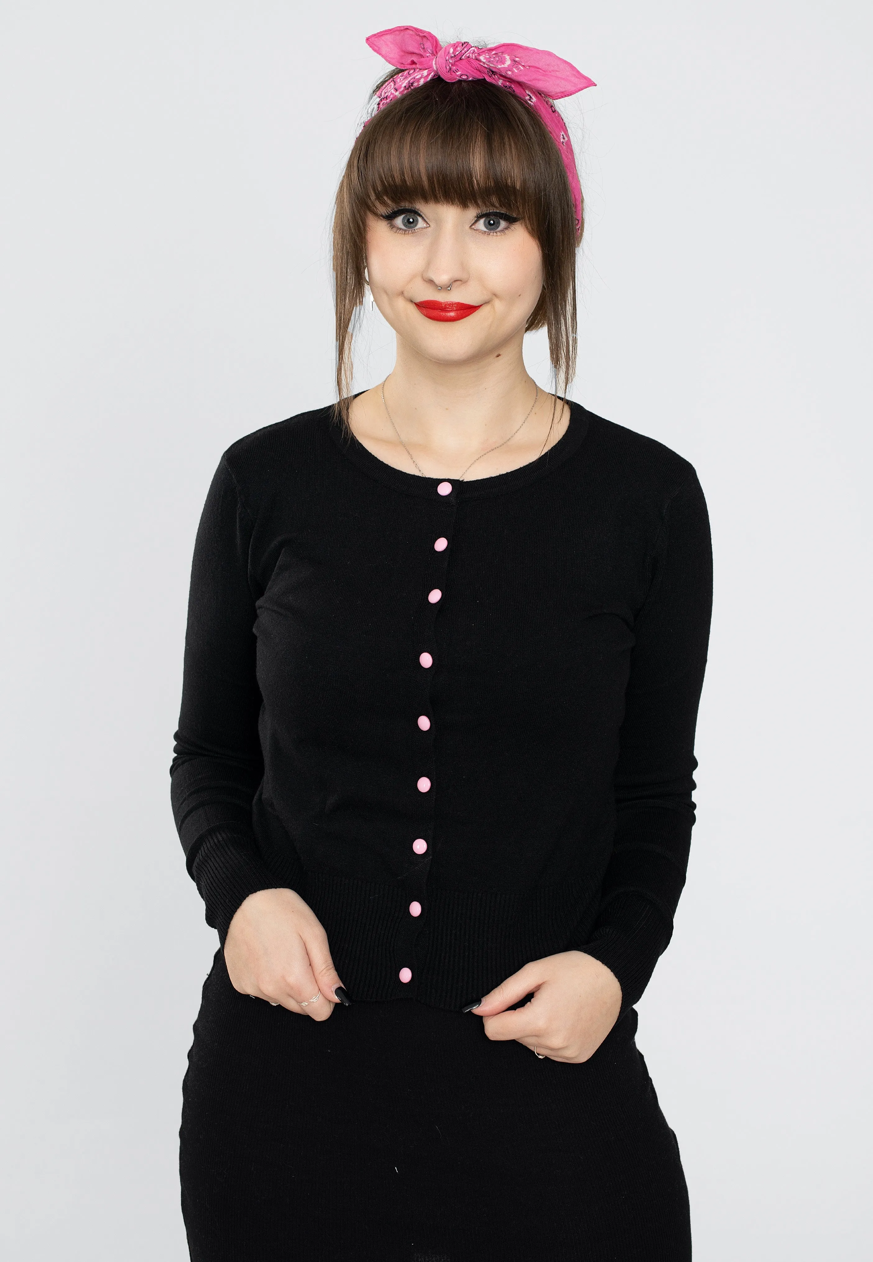Voodoo Vixen - Dark Floral Emb Black - Cardigan