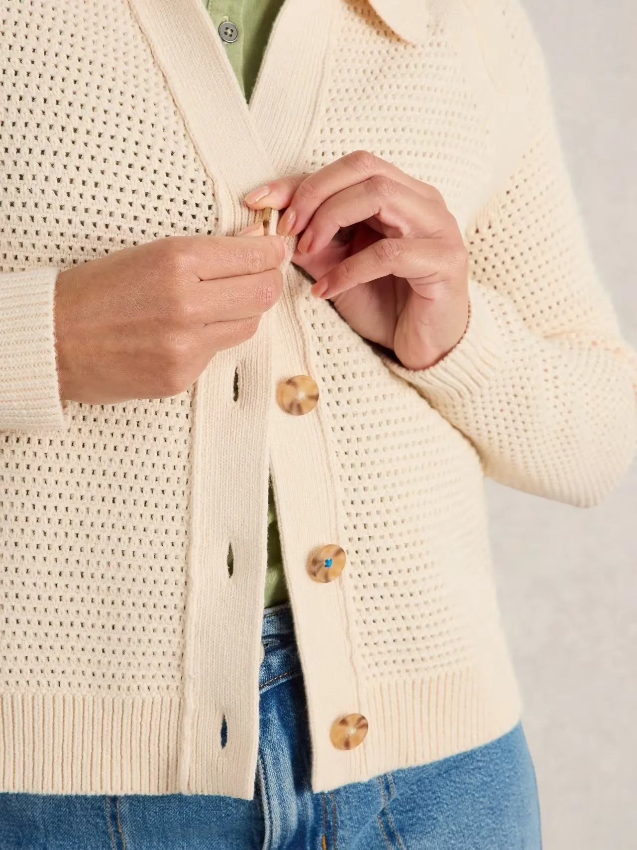 White Stuff Chaterly Collar Cardigan