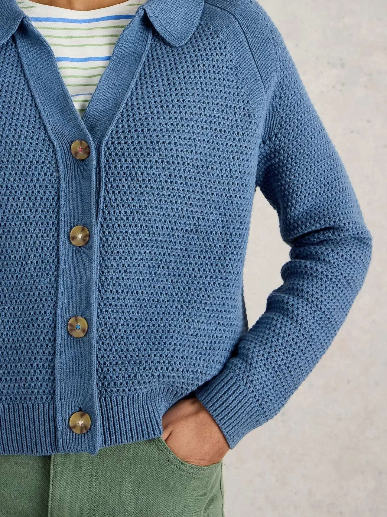 White Stuff Chaterly Collar Cardigan