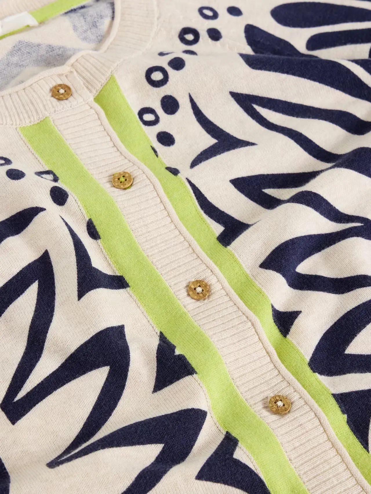 White Stuff Lulu Printed Cardigan