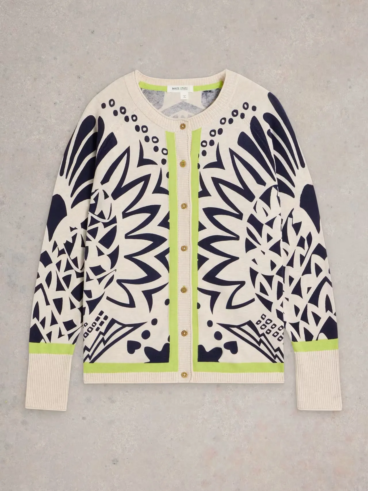 White Stuff Lulu Printed Cardigan