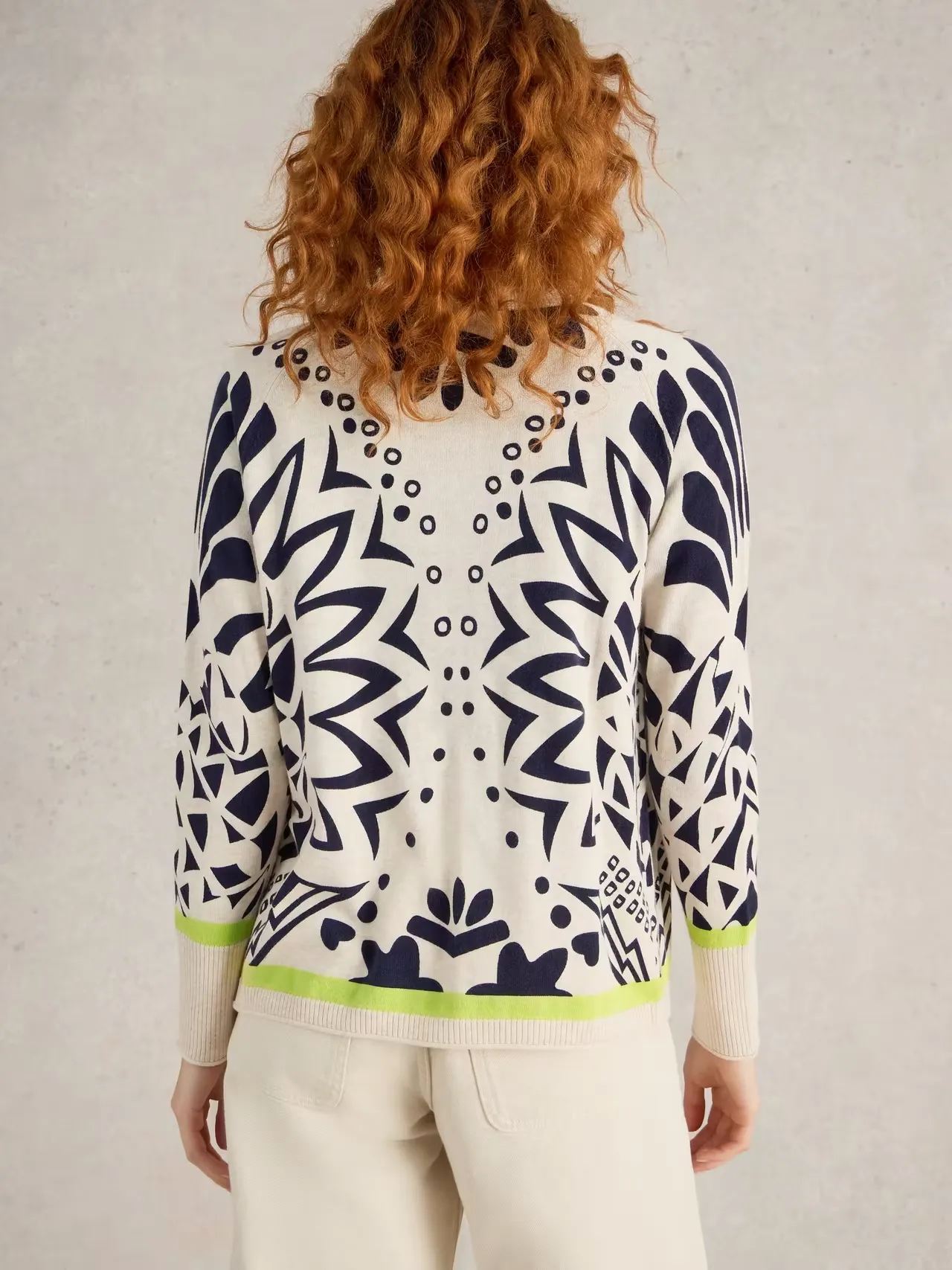 White Stuff Lulu Printed Cardigan