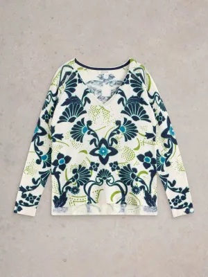White Stuff Naria Print Jumper